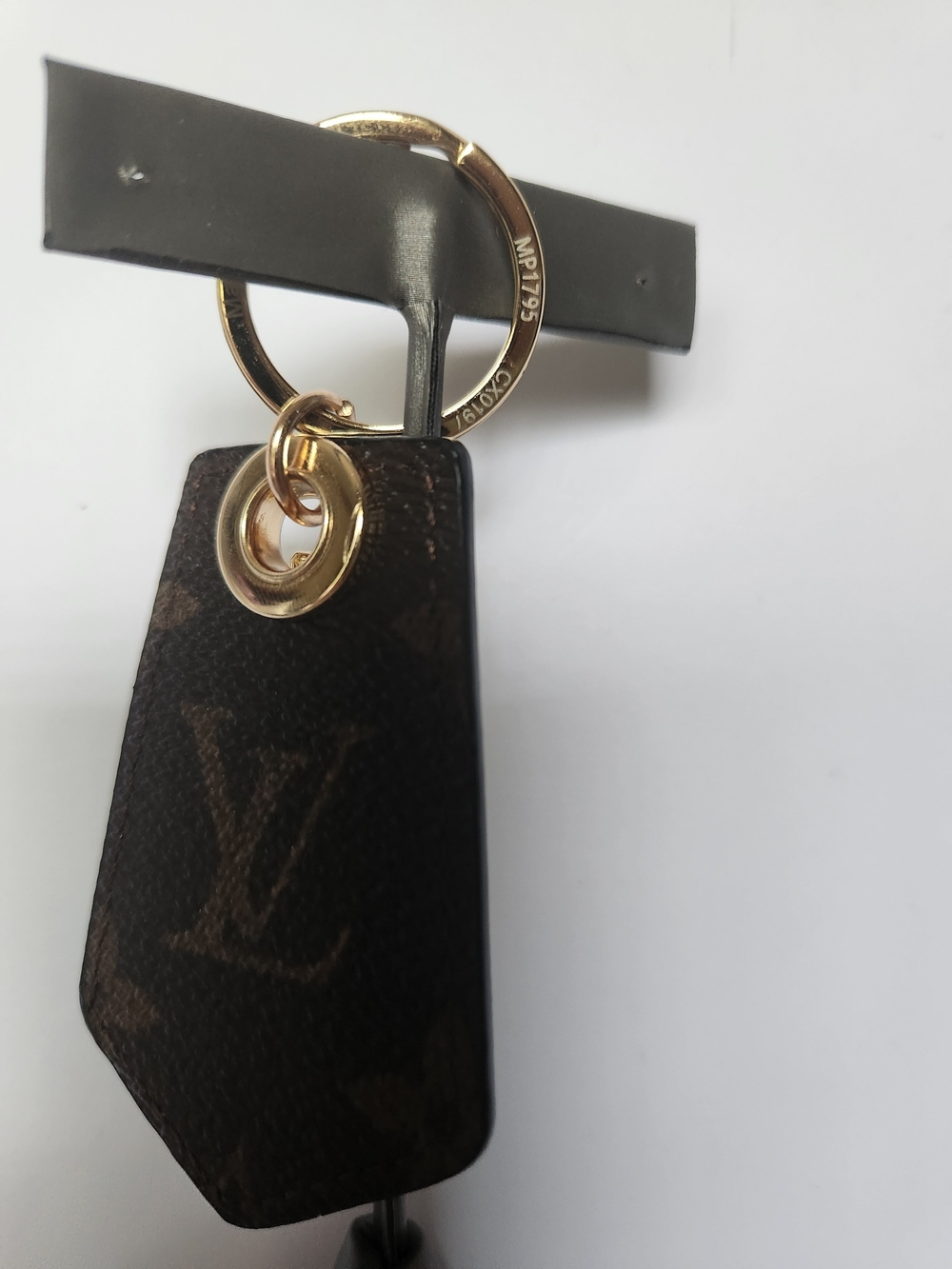 Louis Vuitton Monogram Leather Key Charm in Brown - Picture 3 of 4